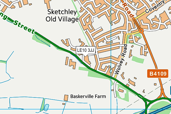 LE10 3JJ map - OS VectorMap District (Ordnance Survey) LE10 3JJ map - OS VectorMap District (Ordnance Survey)