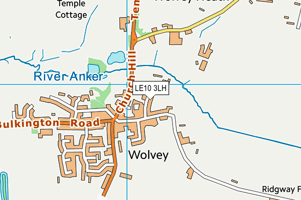 LE10 3LH map - OS VectorMap District (Ordnance Survey)