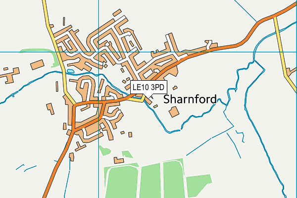 LE10 3PD map - OS VectorMap District (Ordnance Survey) LE10 3PD map - OS VectorMap District (Ordnance Survey)