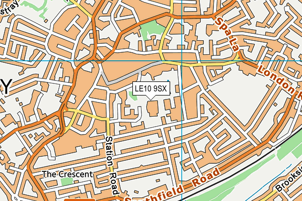 LE10 9SX map - OS VectorMap District (Ordnance Survey) LE10 9SX map - OS VectorMap District (Ordnance Survey)