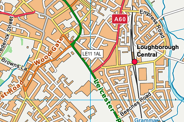 LE11 1AL map - OS VectorMap District (Ordnance Survey) LE11 1AL map - OS VectorMap District (Ordnance Survey)
