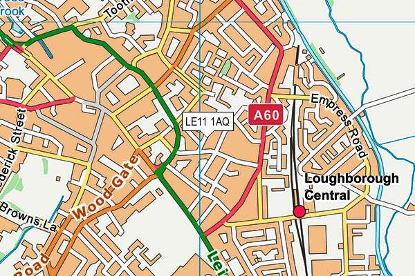 LE11 1AQ map - OS VectorMap District (Ordnance Survey) LE11 1AQ map - OS VectorMap District (Ordnance Survey)