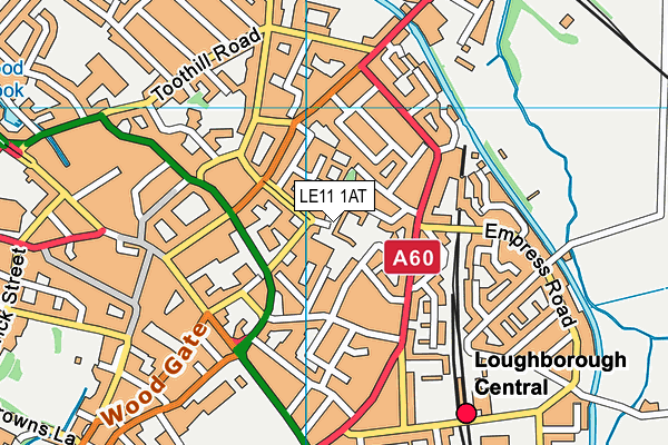 LE11 1AT map - OS VectorMap District (Ordnance Survey) LE11 1AT map - OS VectorMap District (Ordnance Survey)