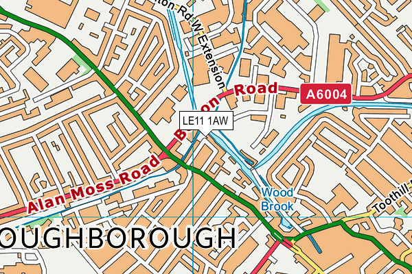LE11 1AW map - OS VectorMap District (Ordnance Survey) LE11 1AW map - OS VectorMap District (Ordnance Survey)