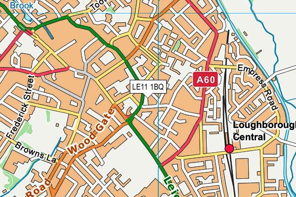 LE11 1BQ map - OS VectorMap District (Ordnance Survey) LE11 1BQ map - OS VectorMap District (Ordnance Survey)