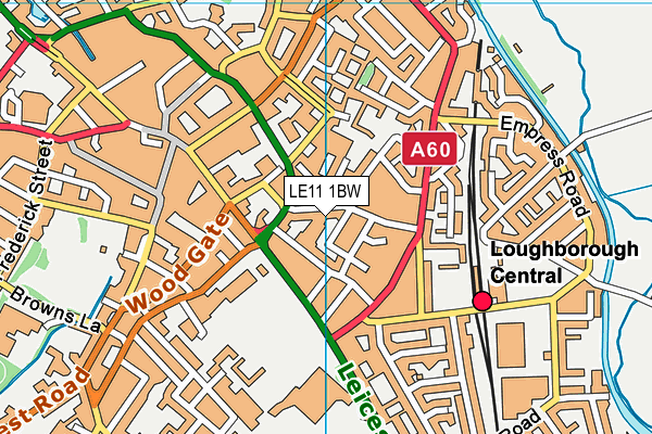 LE11 1BW map - OS VectorMap District (Ordnance Survey) LE11 1BW map - OS VectorMap District (Ordnance Survey)