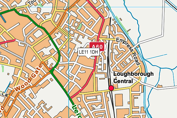 LE11 1DH map - OS VectorMap District (Ordnance Survey) LE11 1DH map - OS VectorMap District (Ordnance Survey)