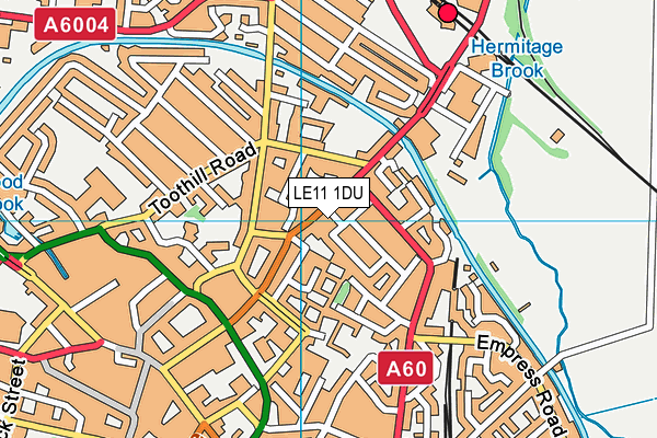 LE11 1DU map - OS VectorMap District (Ordnance Survey) LE11 1DU map - OS VectorMap District (Ordnance Survey)