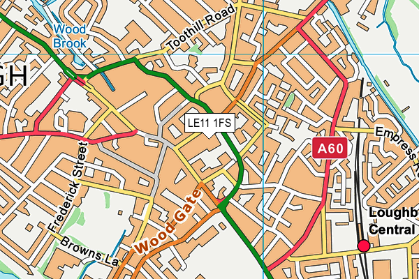 LE11 1FS map - OS VectorMap District (Ordnance Survey) LE11 1FS map - OS VectorMap District (Ordnance Survey)