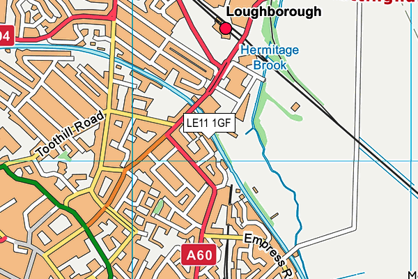 LE11 1GF map - OS VectorMap District (Ordnance Survey) LE11 1GF map - OS VectorMap District (Ordnance Survey)