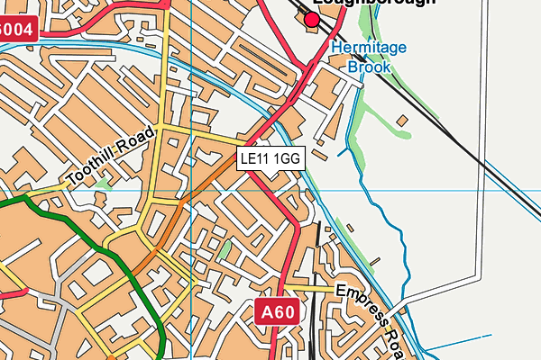 LE11 1GG map - OS VectorMap District (Ordnance Survey) LE11 1GG map - OS VectorMap District (Ordnance Survey)