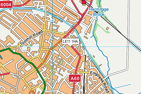 LE11 1HA map - OS VectorMap District (Ordnance Survey) LE11 1HA map - OS VectorMap District (Ordnance Survey)