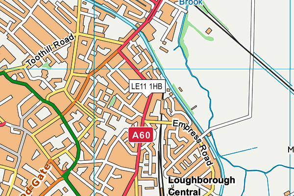 LE11 1HB map - OS VectorMap District (Ordnance Survey) LE11 1HB map - OS VectorMap District (Ordnance Survey)