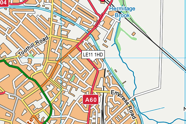 LE11 1HD map - OS VectorMap District (Ordnance Survey) LE11 1HD map - OS VectorMap District (Ordnance Survey)