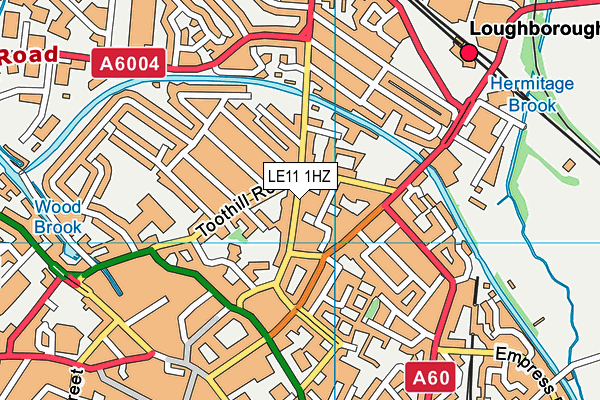 LE11 1HZ map - OS VectorMap District (Ordnance Survey) LE11 1HZ map - OS VectorMap District (Ordnance Survey)