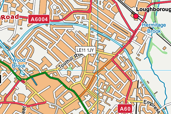 LE11 1JY map - OS VectorMap District (Ordnance Survey) LE11 1JY map - OS VectorMap District (Ordnance Survey)