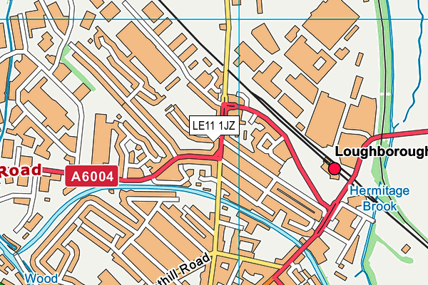 LE11 1JZ map - OS VectorMap District (Ordnance Survey) LE11 1JZ map - OS VectorMap District (Ordnance Survey)
