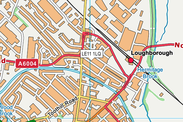 LE11 1LQ map - OS VectorMap District (Ordnance Survey)