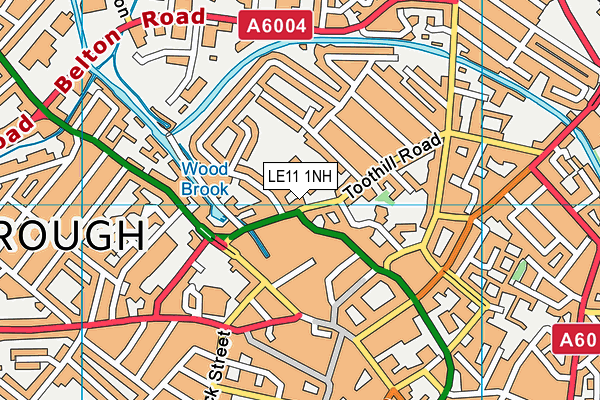 LE11 1NH map - OS VectorMap District (Ordnance Survey)