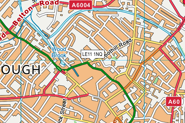 LE11 1NQ map - OS VectorMap District (Ordnance Survey) LE11 1NQ map - OS VectorMap District (Ordnance Survey)