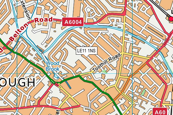 LE11 1NS map - OS VectorMap District (Ordnance Survey) LE11 1NS map - OS VectorMap District (Ordnance Survey)