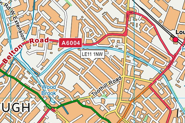 LE11 1NW map - OS VectorMap District (Ordnance Survey) LE11 1NW map - OS VectorMap District (Ordnance Survey)