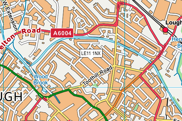 LE11 1NX map - OS VectorMap District (Ordnance Survey) LE11 1NX map - OS VectorMap District (Ordnance Survey)