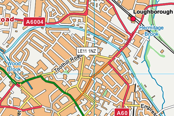 LE11 1NZ map - OS VectorMap District (Ordnance Survey) LE11 1NZ map - OS VectorMap District (Ordnance Survey)