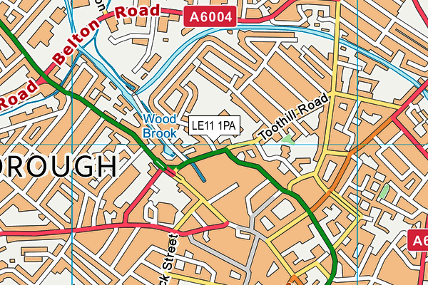 LE11 1PA map - OS VectorMap District (Ordnance Survey) LE11 1PA map - OS VectorMap District (Ordnance Survey)