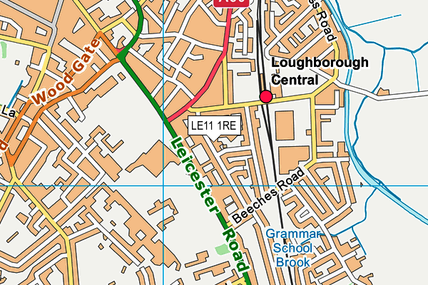 LE11 1RE map - OS VectorMap District (Ordnance Survey) LE11 1RE map - OS VectorMap District (Ordnance Survey)