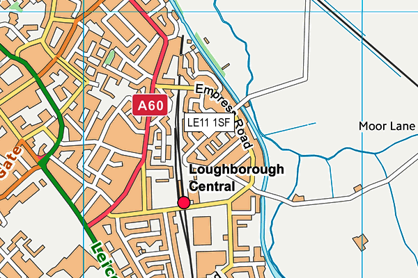 LE11 1SF map - OS VectorMap District (Ordnance Survey) LE11 1SF map - OS VectorMap District (Ordnance Survey)