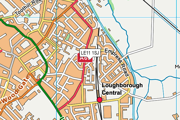 LE11 1SJ map - OS VectorMap District (Ordnance Survey) LE11 1SJ map - OS VectorMap District (Ordnance Survey)