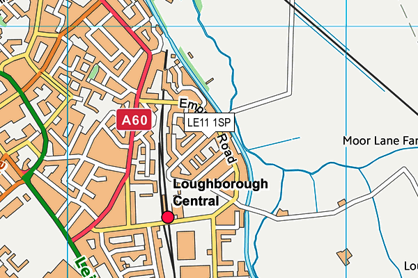 LE11 1SP map - OS VectorMap District (Ordnance Survey) LE11 1SP map - OS VectorMap District (Ordnance Survey)
