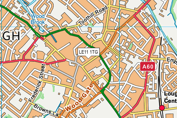 LE11 1TG map - OS VectorMap District (Ordnance Survey) LE11 1TG map - OS VectorMap District (Ordnance Survey)