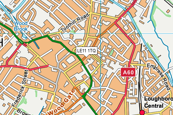 LE11 1TQ map - OS VectorMap District (Ordnance Survey)