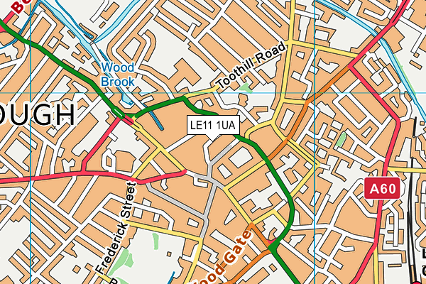 LE11 1UA map - OS VectorMap District (Ordnance Survey) LE11 1UA map - OS VectorMap District (Ordnance Survey)