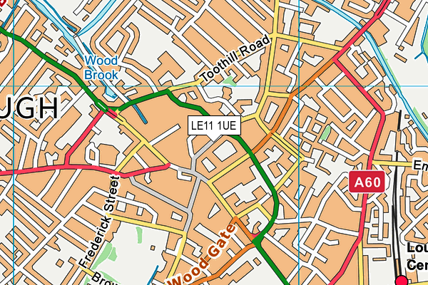 LE11 1UE map - OS VectorMap District (Ordnance Survey) LE11 1UE map - OS VectorMap District (Ordnance Survey)