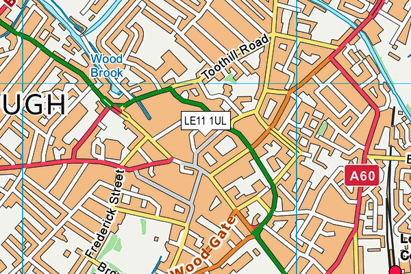 LE11 1UL map - OS VectorMap District (Ordnance Survey) LE11 1UL map - OS VectorMap District (Ordnance Survey)
