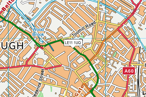 LE11 1UQ map - OS VectorMap District (Ordnance Survey) LE11 1UQ map - OS VectorMap District (Ordnance Survey)