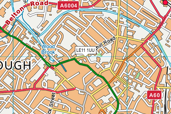 LE11 1UU map - OS VectorMap District (Ordnance Survey) LE11 1UU map - OS VectorMap District (Ordnance Survey)