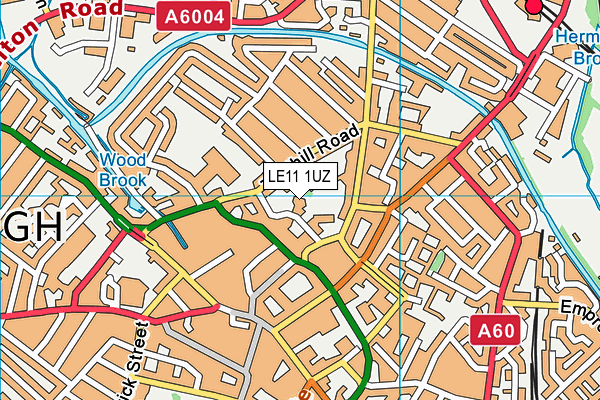 LE11 1UZ map - OS VectorMap District (Ordnance Survey) LE11 1UZ map - OS VectorMap District (Ordnance Survey)
