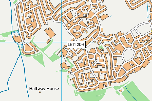 LE11 2DH map - OS VectorMap District (Ordnance Survey) LE11 2DH map - OS VectorMap District (Ordnance Survey)