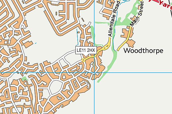 LE11 2HX map - OS VectorMap District (Ordnance Survey) LE11 2HX map - OS VectorMap District (Ordnance Survey)