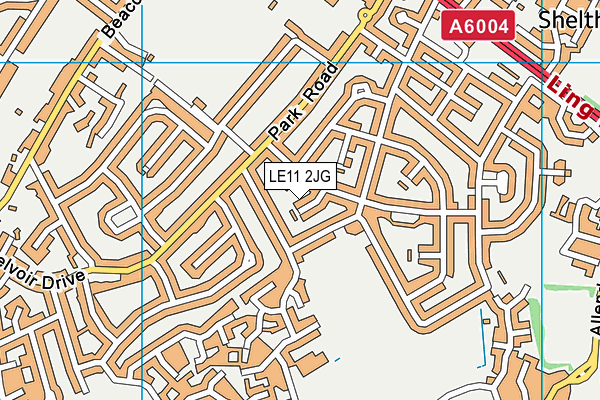 LE11 2JG map - OS VectorMap District (Ordnance Survey) LE11 2JG map - OS VectorMap District (Ordnance Survey)