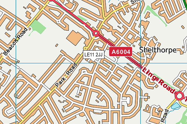 LE11 2JJ map - OS VectorMap District (Ordnance Survey) LE11 2JJ map - OS VectorMap District (Ordnance Survey)