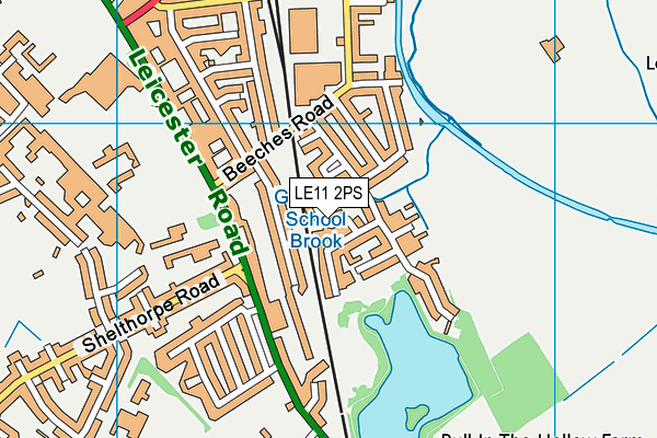LE11 2PS map - OS VectorMap District (Ordnance Survey) LE11 2PS map - OS VectorMap District (Ordnance Survey)