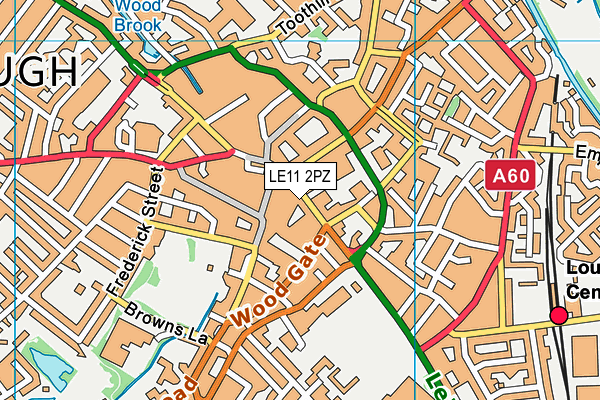 LE11 2PZ map - OS VectorMap District (Ordnance Survey) LE11 2PZ map - OS VectorMap District (Ordnance Survey)