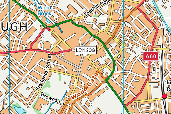LE11 2QG map - OS VectorMap District (Ordnance Survey) LE11 2QG map - OS VectorMap District (Ordnance Survey)