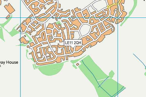 LE11 2QH map - OS VectorMap District (Ordnance Survey) LE11 2QH map - OS VectorMap District (Ordnance Survey)