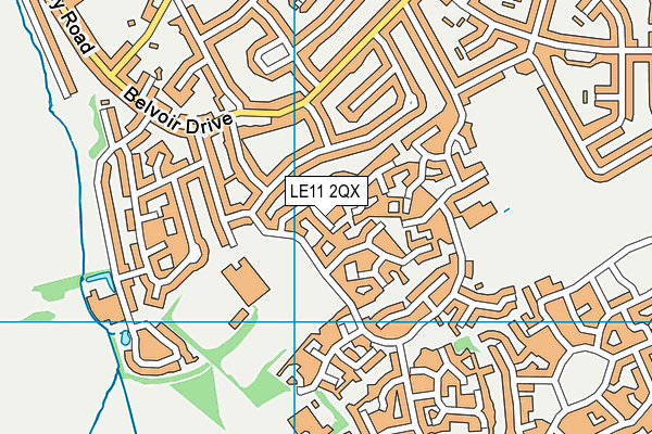 LE11 2QX map - OS VectorMap District (Ordnance Survey) LE11 2QX map - OS VectorMap District (Ordnance Survey)